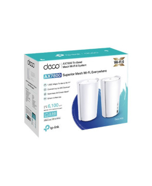 TP-Link 2-Pack AX7800 Tri-Band Mesh WiFi 6 System DECO-X95-2PK