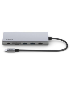 Buy Belkin Connect USB-C 7-in-1 Multiport Docking Station INC009BTSGY for Notebook, Desktop PC, Workstation