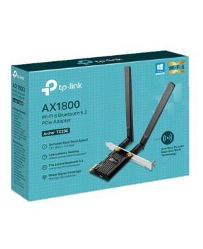 TP-Link Archer AX1800 Wi-Fi 6 Bluetooth 5.2 PCIe Adapter ARCHER-TX20E