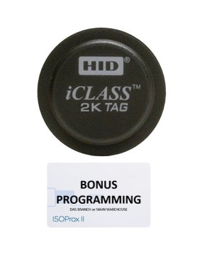 HID iCLASS 2K/2 Adhesive Tag NO# Main Prog 2060CKSNN-PRG-M