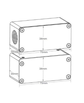 FSH Surface Mount High Security Door Monitoring Sensor Conduit Version FSS1-S