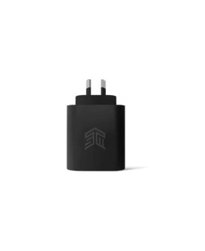 STM 65W Dual Port USB-C and USB-A Power Adapter in Black STM-931-381Z-02