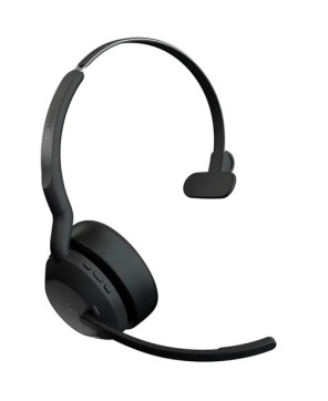 Jabra Evolve2 55 MS Mono Bluetooth Wireless Headset with USB-A Adapter and Charging Stand 25599-899-989