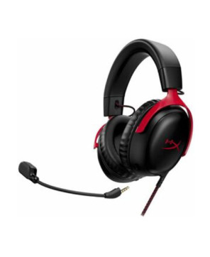 HP HyperX Cloud III Wired Over-the-ear Stereo Gaming Headset in Black-Red 727A9AA