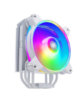 Cooler Master Hyper 212 Halo CPU Cooler in White with Dual Loop ARGB RR-S4WW-20PA-R1 for AMD Ryzen AM5,AM4, and Intel LGA1700,1200