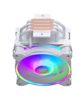 Cooler Master Hyper 212 Halo CPU Cooler in White with Dual Loop ARGB RR-S4WW-20PA-R1 for AMD Ryzen AM5,AM4, and Intel LGA1700,1200