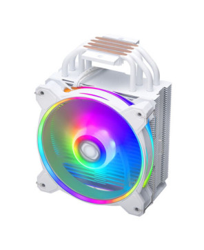 Cooler Master Hyper 212 Halo CPU Cooler in White with Dual Loop ARGB RR-S4WW-20PA-R1 for AMD Ryzen AM5,AM4, and Intel LGA1700,1200