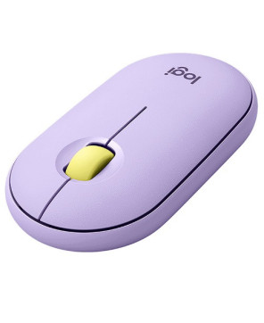 Logitech Pebble M350 Wireless Mouse in Lavender Lemonade 910-006666