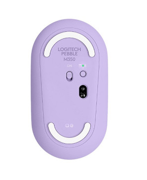 Logitech Pebble M350 Wireless Mouse in Lavender Lemonade 910-006666