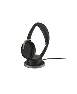 Jabra Evolve2 65 Flex UC Wireless Stereo Bluetooth Headset with Link380a Dongle 26699-989-999