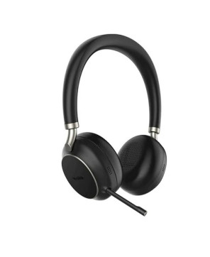 Yealink USB-A Teams Certified Bluetooth Stereo Headset in Black with ANC and Retractable Mic TEAMS-BH76-BL