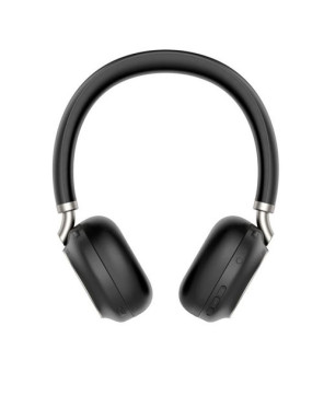 Yealink USB-A Teams Certified Bluetooth Stereo Headset in Black with ANC and Retractable Mic TEAMS-BH76-BL