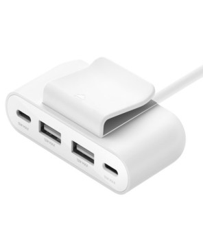 Belkin BoostCharge 4 Port Power Extender in White BUZ001BT2MWHB7