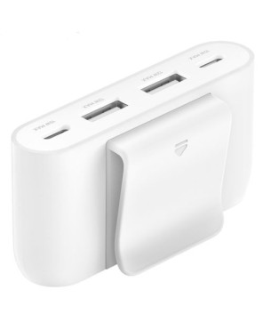 Belkin BoostCharge 4 Port Power Extender in White BUZ001BT2MWHB7