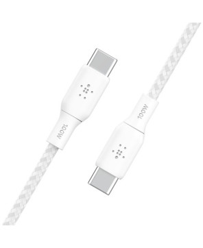 Belkin BoostCharge 2m White 100W USB-C to USB-C Cable CAB014BT2MWH