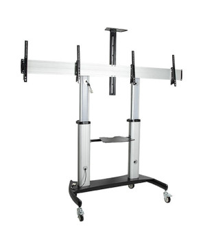 StarTech Height Adjustable Dual TV Cart STNDMTVDUO for 37"-60" 50kgs VESA TVs