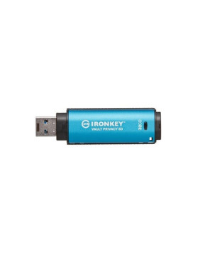 Kingston IronKey Vault Privacy 50 Series 32GB USB 3.2 Flash Drive in Blue IKVP50/32GB