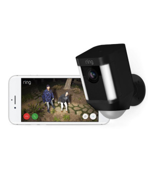 Ring Spotlight Cam Plus 1080p 2MP Outdoor Wired Smart Security Camera B09K1HK2C4-DAS