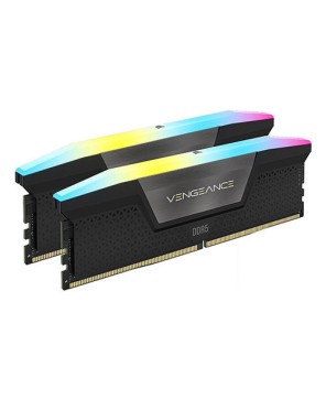 Corsair VENGEANCE RGB 64GB (2x32GB) DDR5 DRAM 6000MT/s CL40 Memory Kit in Black CMH64GX5M2B6000C40