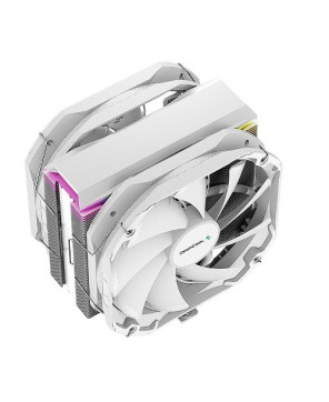 DeepCool AS500 PLUS Single Tower CPU Cooler in White R-AS500-WHNLMP-G