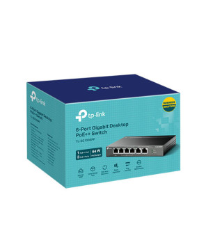 TP-Link 6-Port Gigabit Desktop Switch with 3-Port PoE+ and 1-Port PoE++ TL-SG1006PP