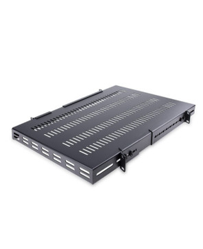 Startech 1U 4-Post 19.5" to 38" Adjustable Mounting Depth Vented Rack Mount Shelf ADJSHELFHDV2 for Server