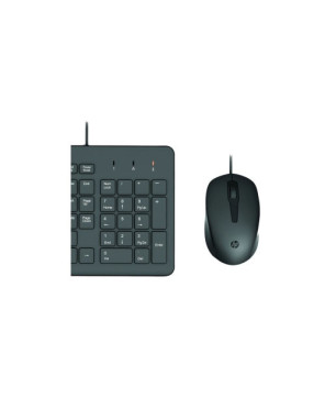 HP 150 Wired Keyboard and Optical Mouse Combo with 1600 DPI 240J7AA