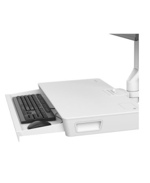 Ergotron CareFit Combo Arm with Worksurface in White 45-622-251 for Keyboard and Monitor