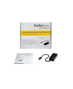 Startech 4-Port USB 3.0 Hub HB30A4AIB for PC, Linux, Mac