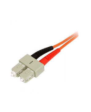 Startech 1m LC/SC Multimode Duplex 50/125 LSZH Fiber Optic Cable in Orange 50FIBLCSC1