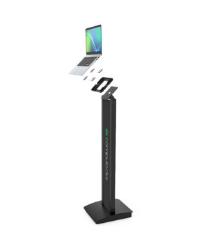 Compulocks Universal Invisible Mount Brandable Floor Stand in Black 140BSMP01B for Laptops and Tablets