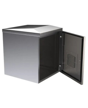 Certech 12RU 600mm IP45-Rated Stainless Steel Outdoor Wall Mount Cabinet NRODWS12600FK