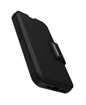 OtterBox Strada Black Carrying Case (Folio) Apple iPhone 14 Smartphone - Shadow 77-89660