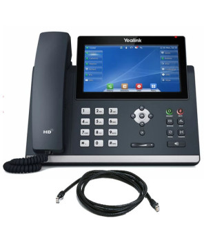 Small Business Phone System Bundle 2 - 1X Yealink SIP-T48U Ultra-Elegant Gigabit IP Phone with 3X SIP-T43U 12-Line IP Phone + 4X Power Adapter 5V/1A