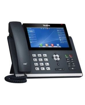 Small Business Phone System Bundle 2 - 1X Yealink SIP-T48U Ultra-Elegant Gigabit IP Phone with 3X SIP-T43U 12-Line IP Phone + 4X Power Adapter 5V/1A