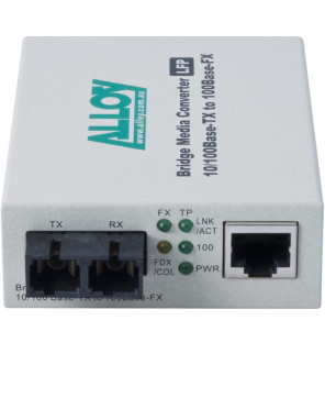 Alloy FCR200SC 10/100Base-TX to 100Base-FX Multimode Fibre (SC) Converter with LFP via FEF or FM. 2Km FCR200SC.