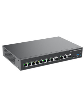 Grandstream UC + Networking Convergence Solutions with 2 x 2.5 Gigabit SFP port and 10 x Gigabit Ethernet ports Network Switch, Built-in IP PBX, Firewall, and VPN router GCC6011