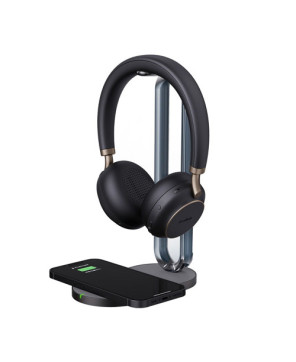 Buy Yealink BH76 Plus UC USB-C/A Bluetooth Stereo Headset with Charging Stand in Black BH76P-UC-CA-CS