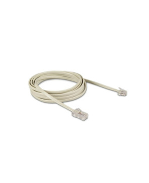 2M RJ12 to RJ45 4-Conductor Line Cord in Ivory LC0081/IVY